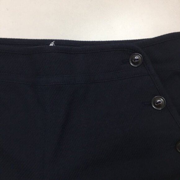 CLUB MONACO Dark Blue Textured Button Flap Nautical Dress Pant - Picture 6 of 11